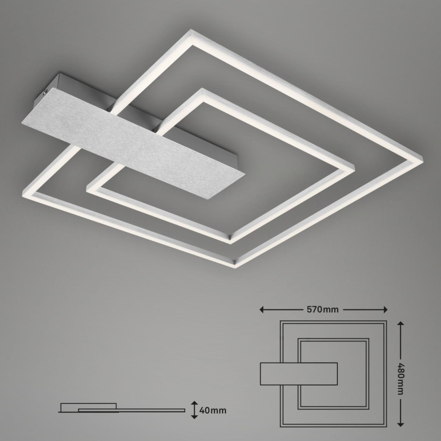 Briloner 3545-018 - LED Prigušiva stropna svjetiljka NICO LED/25W/230V mat krom