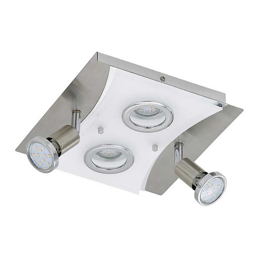 Briloner 3582-042 - LED Stropna svjetiljka RIPOSO 2xLED/5W/230V + 2xGU10/3W