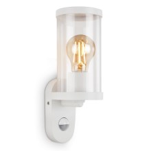 Briloner 3628-016 - Vanjska zidna svjetiljka sa senzorom 1xE27/12W/230V IP44 bijela