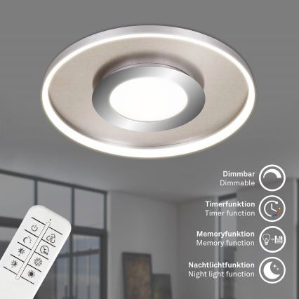 Briloner 3640-012 - LED Prigušiva stropna svjetiljka LED/25W/230V 2700-6500K + daljinski upravljač