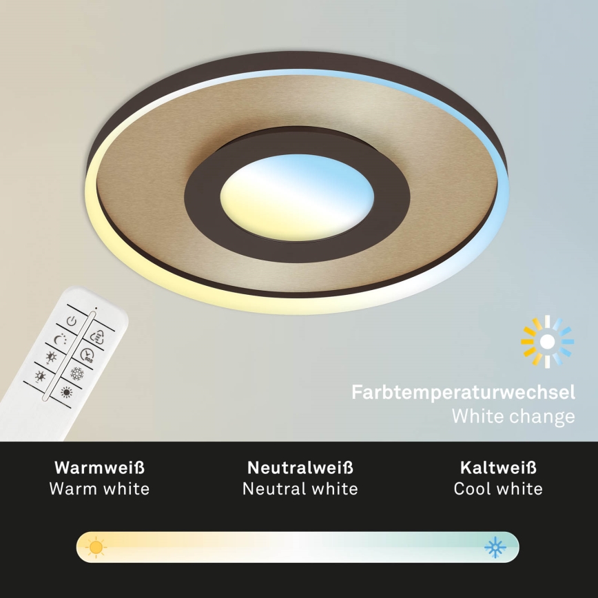 Briloner 3640017 - LED Prigušiva stropna svjetiljka FRAME LED/25W/230V 2700-6500K + daljinski upravljač