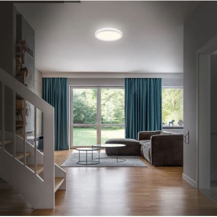 Briloner 3642-416 - LED Stropna svjetiljka za kupaonicu SLIM LED/19W/230V IP44 bijela
