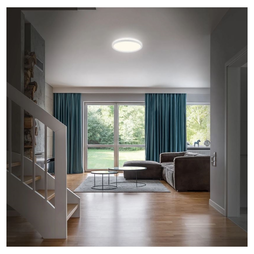 Briloner 3642-416 - LED Stropna svjetiljka za kupaonicu SLIM LED/19W/230V IP44 bijela