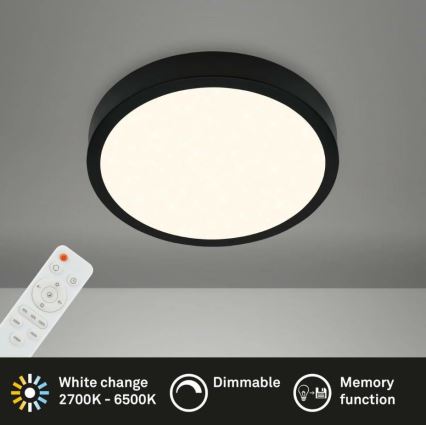 Briloner 3701-015 - LED Prigušiva stropna svjetiljka RUNA LED/18W/230V 2700-6500K + daljinski upravljač