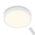 Briloner 3701-016 - LED stropna svjetiljka s prigušivanjem RUNA LED/18W/230V 2700-6500K bijela + daljinski upravljač