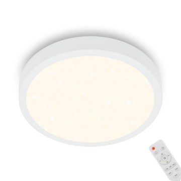 Briloner 3701-016 - LED stropna svjetiljka s prigušivanjem RUNA LED/18W/230V 2700-6500K bijela + daljinski upravljač