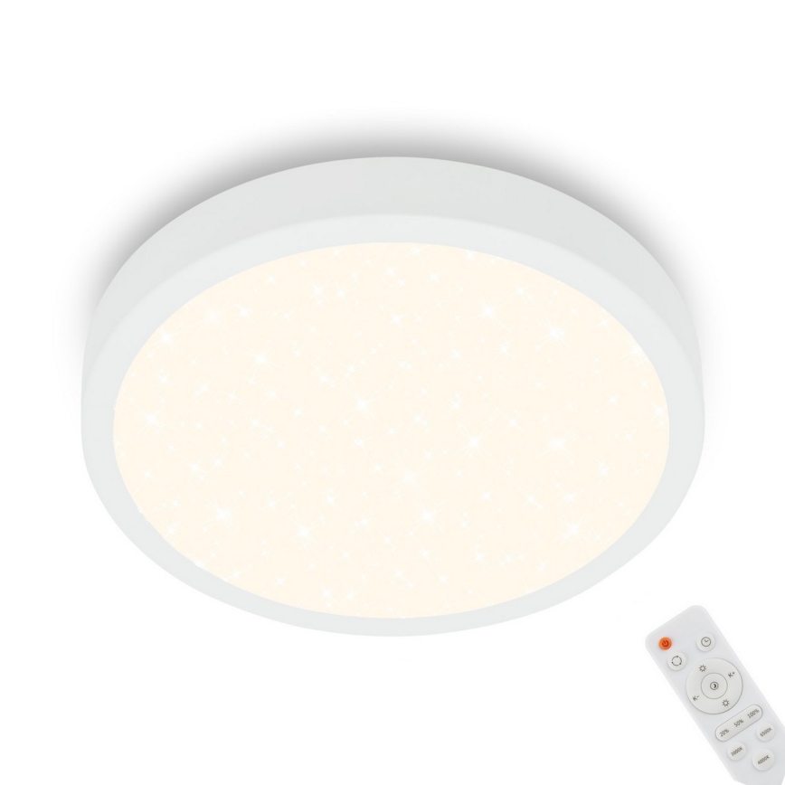 Briloner 3701-016 - LED stropna svjetiljka s prigušivanjem RUNA LED/18W/230V 2700-6500K bijela + daljinski upravljač