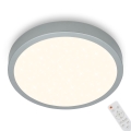 Briloner 3704-014-LED Dimmabilno stropno svjetlo RUNA LED/22W/230V 2700-6500K srebrna + daljinski upravljač