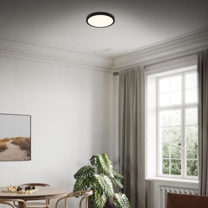 Briloner 3704-015 - LED Prigušiva stropna svjetiljka RUNA LED/22W/230V 2700-6500K crna + daljinski upravljač