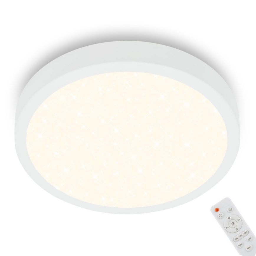 Briloner 3704-016 - LED Prigušiva stropna svjetiljka RUNA LED/22W/230V 2700-6500K bijela + daljinski upravljač