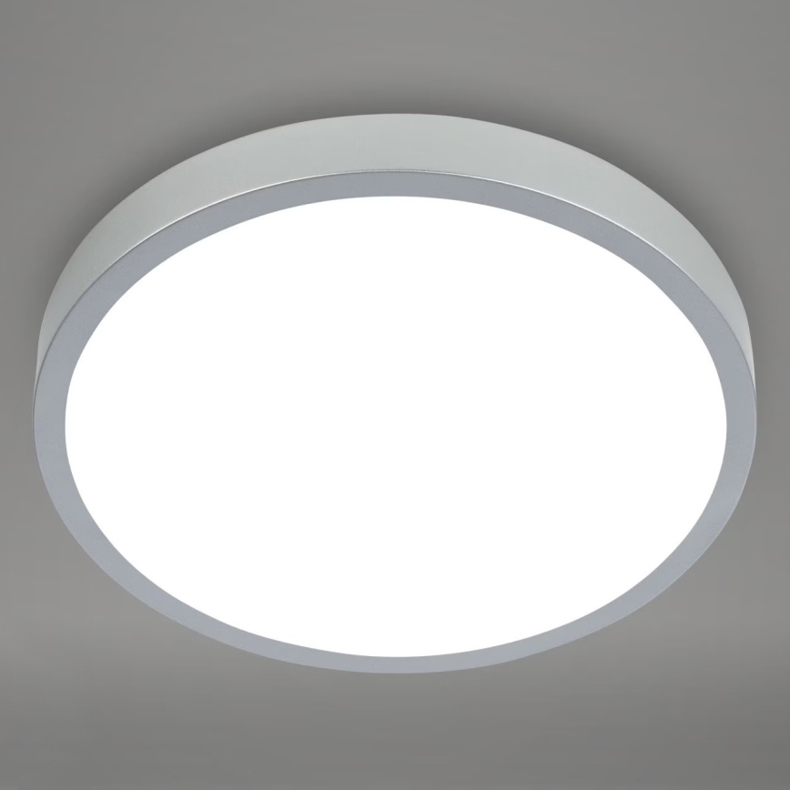 Briloner 3709-014 - LED RGBW Prigušiva stropna svjetiljka LED/22W/230V 4000K pr. 38 cm srebrna + daljinski upravljač