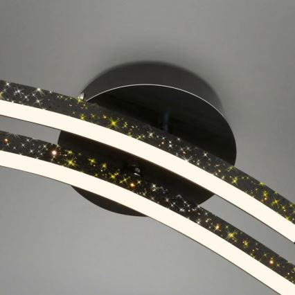 Briloner 3718-025 - LED Nadgradni luster REY 2xLED/6W/230V crna