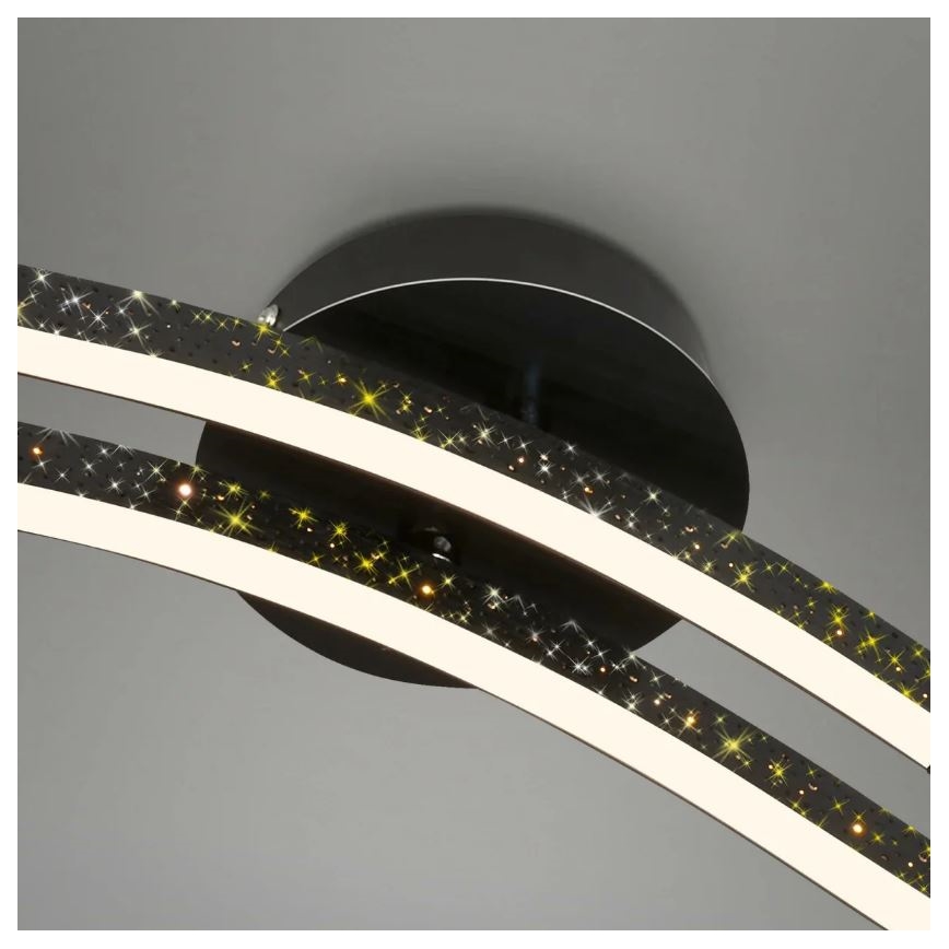 Briloner 3718-025 - LED Nadgradni luster REY 2xLED/6W/230V crna