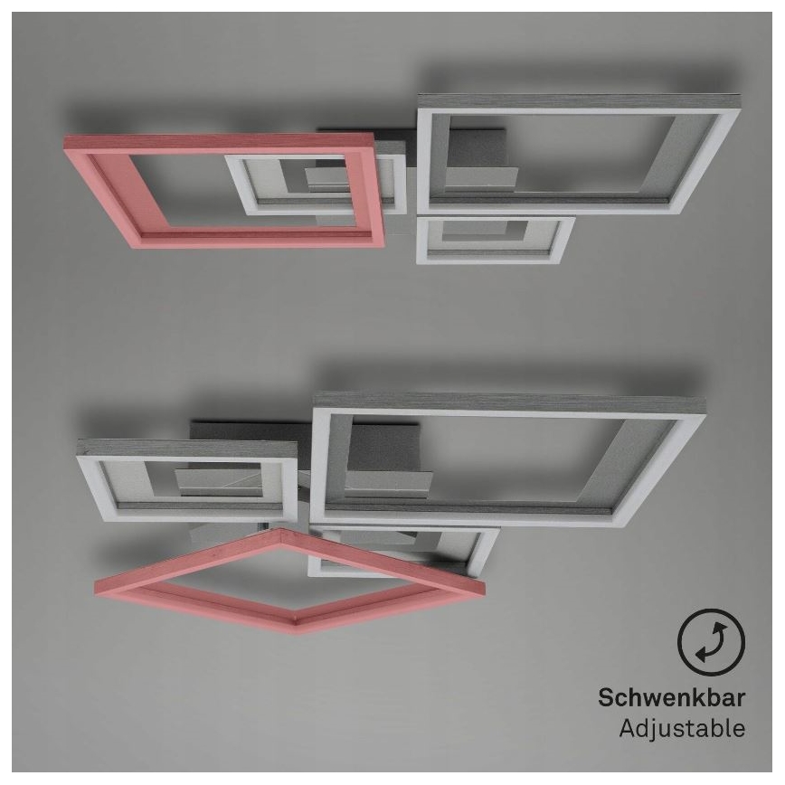 Briloner 3727-019 - LED Prigušiva stropna svjetiljka FRAME LED/38W/230V