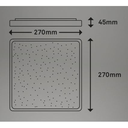 Briloner 3748-414 - LED stropna svjetiljka LINO LED/15W/230V mat krom