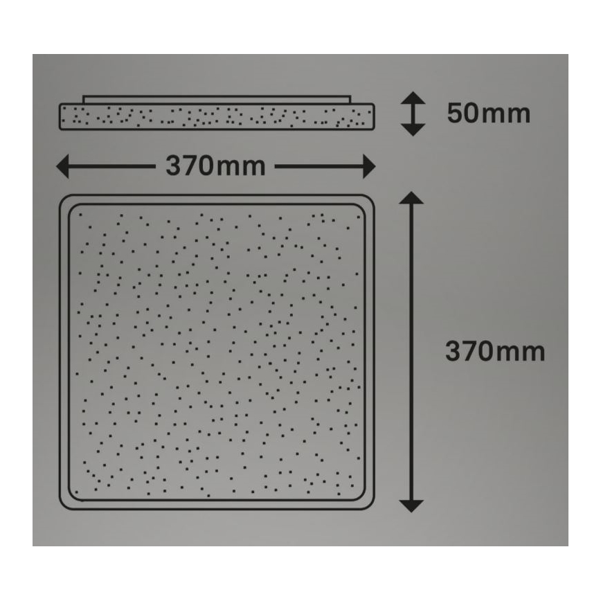 Briloner 3749-414 - LED stropna svjetiljka LINO LED/24W/230V mat krom