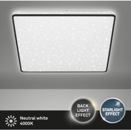 Briloner 3749-415 - LED Stropna svjetiljka LINO LED/24W/230V crna