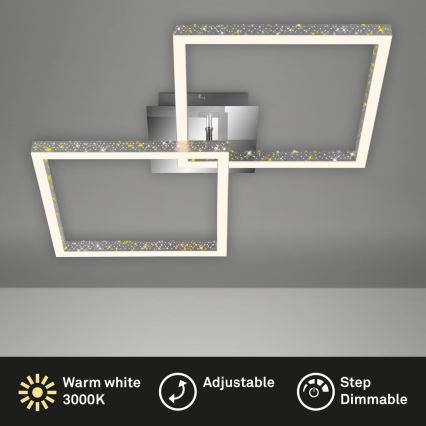 Briloner 3751-019 - LED Prigušiva stropna svjetiljka FRAME LED/20W/230V sjajni krom