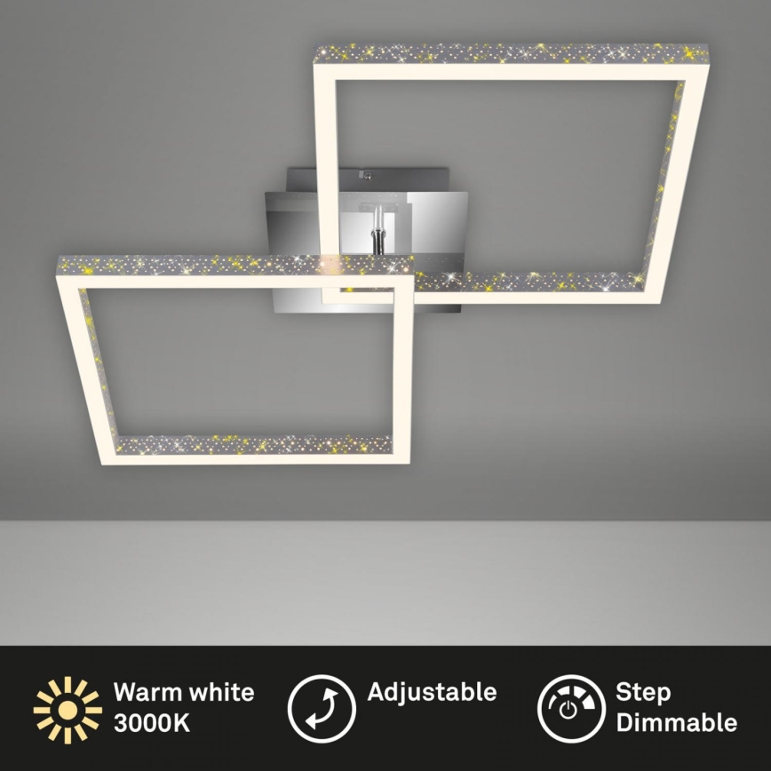 Briloner 3751-019 - LED Prigušiva stropna svjetiljka FRAME LED/20W/230V sjajni krom