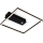 Briloner 3770-015 - LED stropno svjetlo FRAME s senzorom pokreta i sumraka, LED/14W/230V, 3000K, 30x32 cm, crno