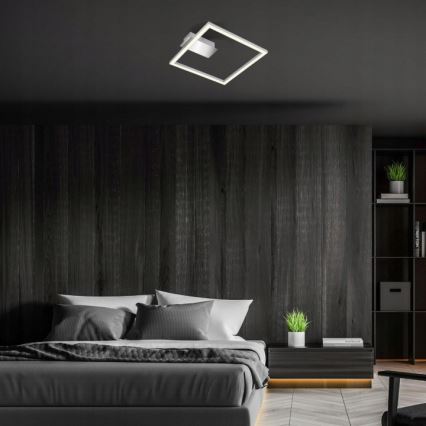 Briloner 3780-014 - LED stropna svjetiljka FRAME LED/14W/230V 26,5x25 cm matni krom
