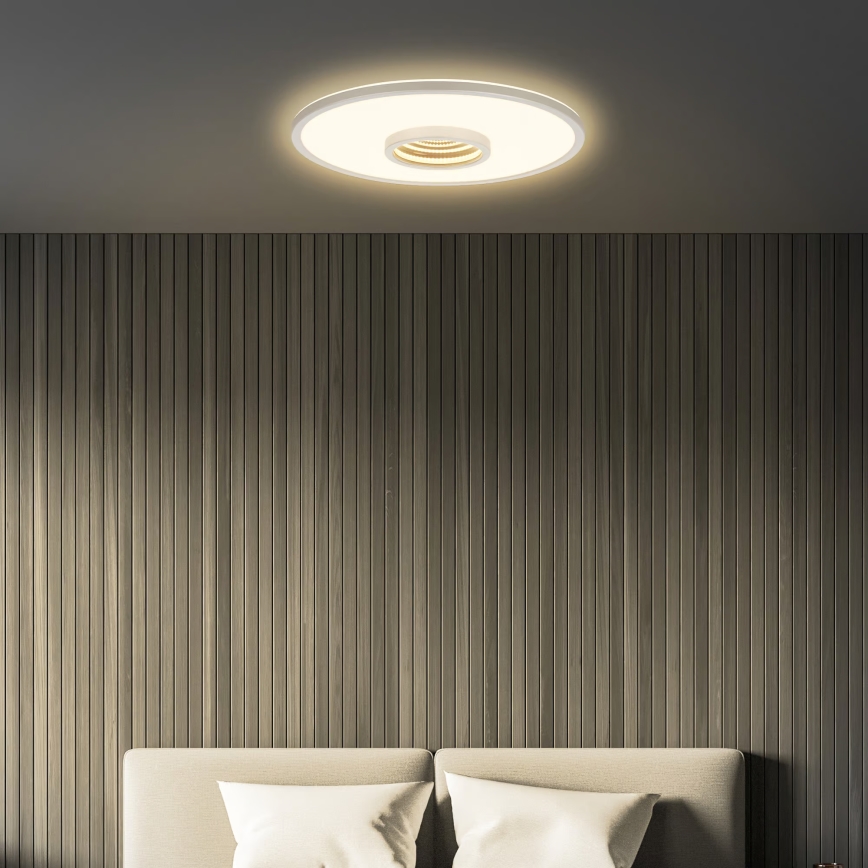 Briloner 3847014 - LED stropna svjetiljka TORO LED/18W/230V, promjer 42 cm, matirani krom