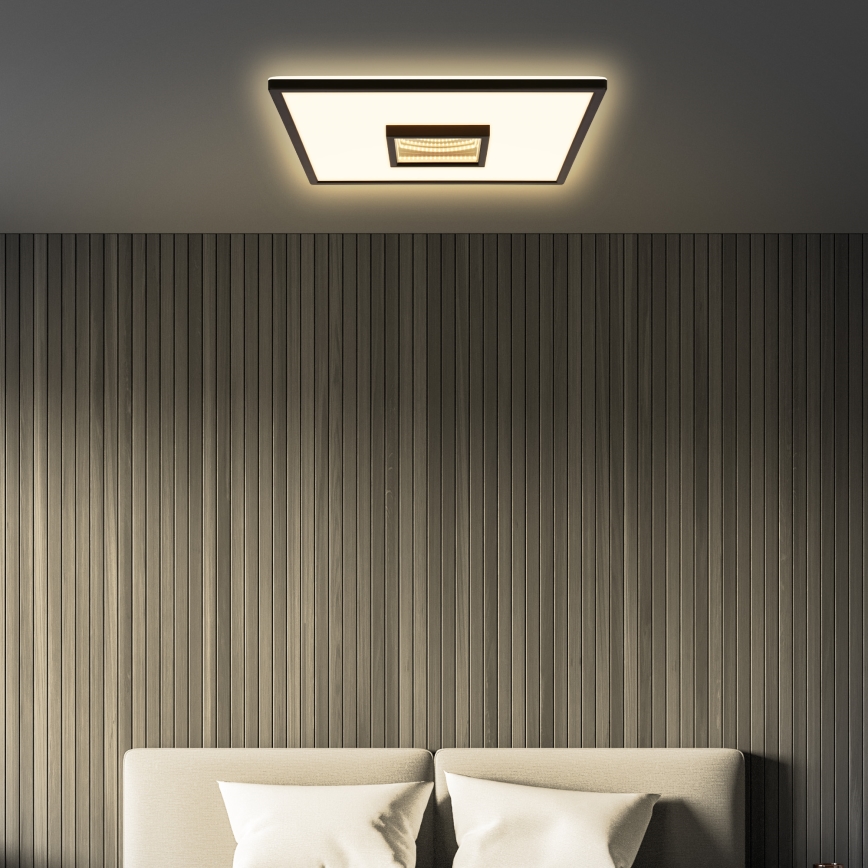 Briloner 3848015 - LED stropna svjetiljka TORO LED/18W/230V 42x42 cm crna