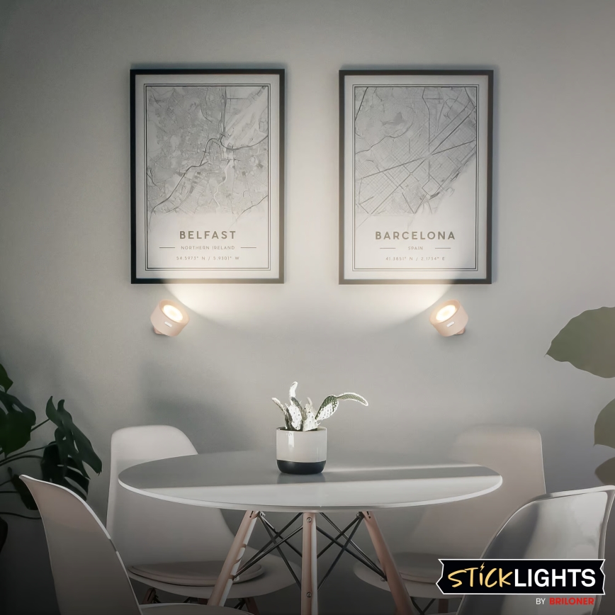 Briloner 3896011 - LED prigušivo punjivo zidno svjetlo TARI LED/1,6W/5V 1500 mAh bež