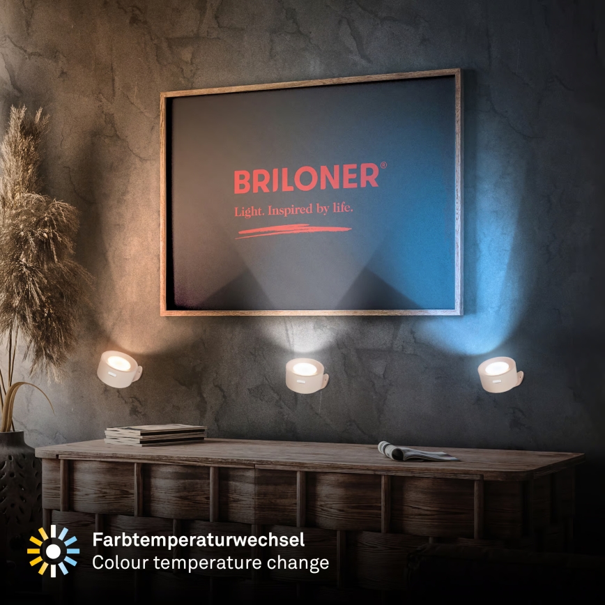 Briloner 3896011 - LED prigušivo punjivo zidno svjetlo TARI LED/1,6W/5V 1500 mAh bež