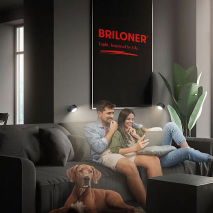 Briloner 3896015 - LED prigušivo punjivo zidno svjetlo TARI LED/1,6W/5V 1500 mAh crno