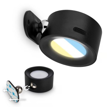 Briloner 3896015 - LED prigušivo punjivo zidno svjetlo TARI LED/1,6W/5V 1500 mAh crno
