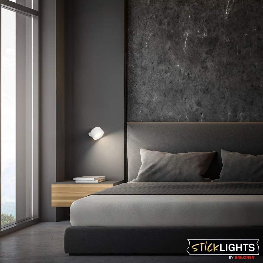 Briloner 3896016 - LED prigušiva punjiva zidna svjetiljka TARI LED/1,6W/5V 1500 mAh bijela