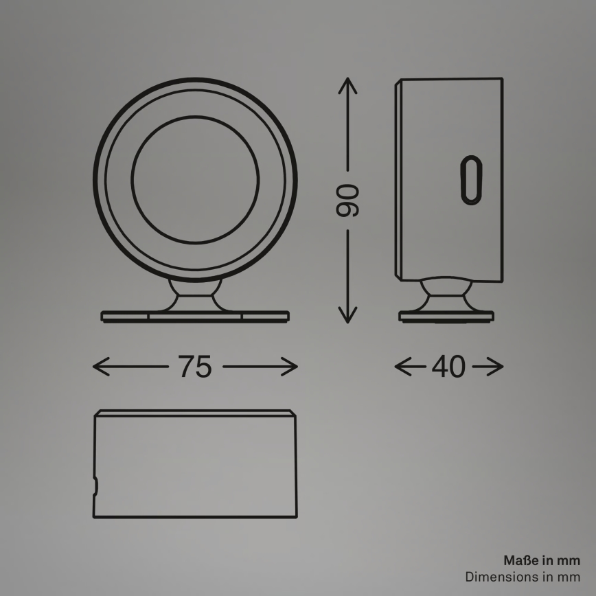 Briloner 3896016 - LED prigušiva punjiva zidna svjetiljka TARI LED/1,6W/5V 1500 mAh bijela