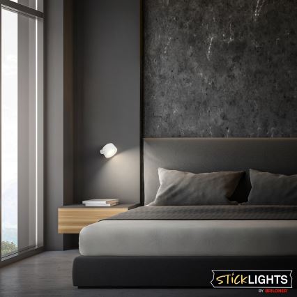 Briloner 3896016 - LED punjiva zidna svjetiljka TARI s podesivom svjetlinom LED/1,6W/5V 1500 mAh bijela