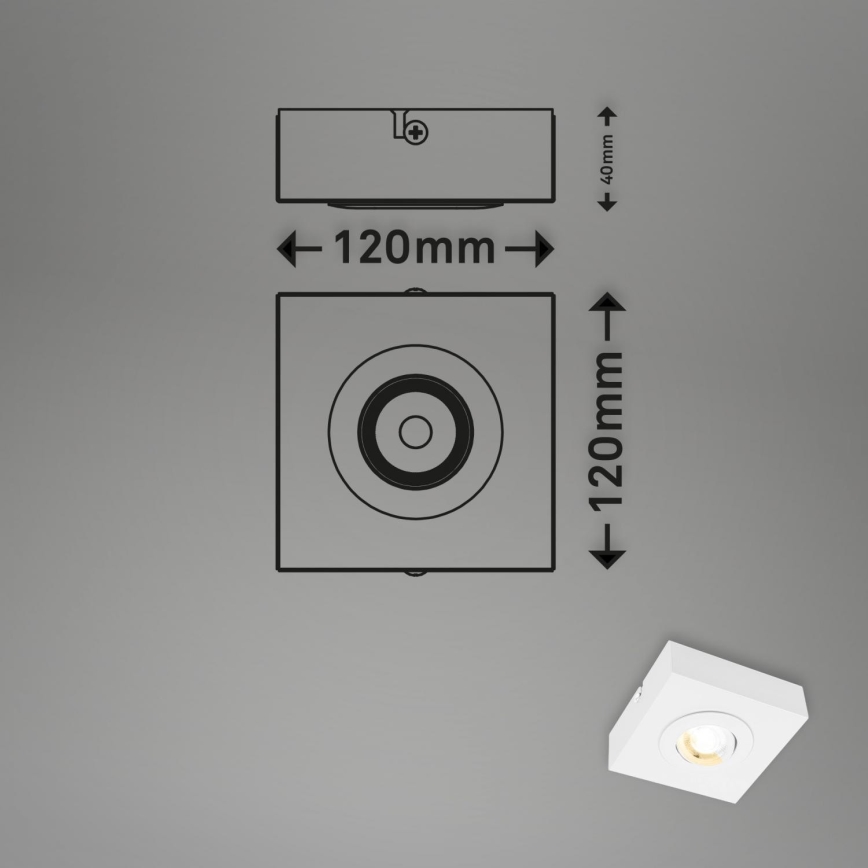 Briloner 3996016 - LED Ugradbena svjetiljka CTS LED/4W/230V 2700/4000K bijela