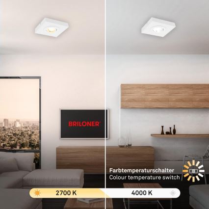 Briloner 3996016 - LED Reflektorska svjetiljka CTS LED/4W/230V 2700/4000K bijela