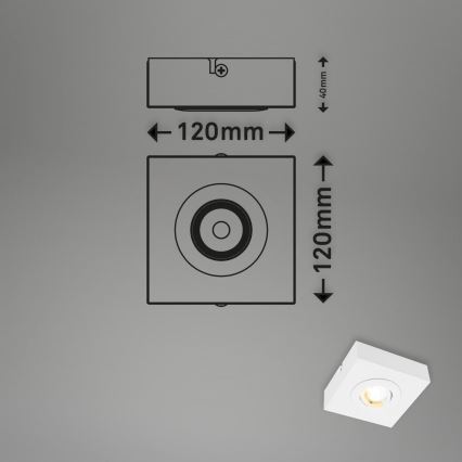 Briloner 3996016 - LED Reflektorska svjetiljka CTS LED/4W/230V 2700/4000K bijela