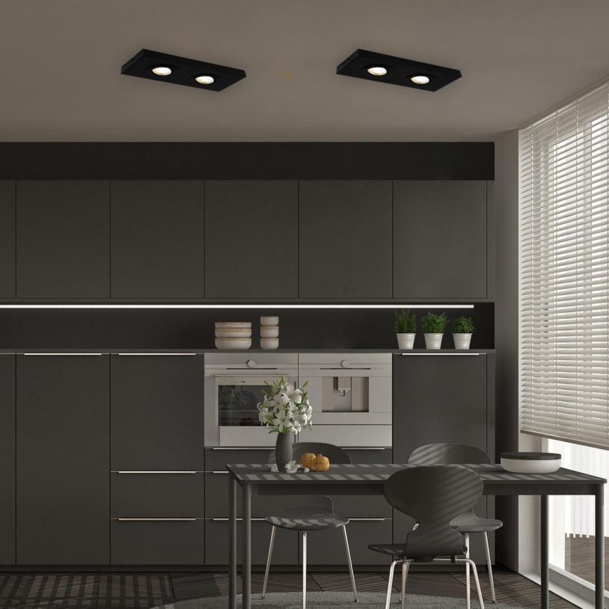 Briloner 3996025 - LED Reflektorska svjetiljka CTS 2xLED/4W/230V 2700/4000K crna