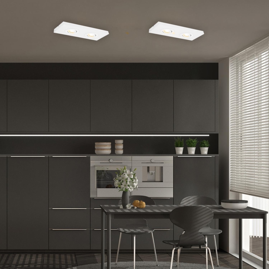 Briloner 3996026 - LED Reflektorska svjetiljka CTS 2xLED/4W/230V 2700/4000K bijela