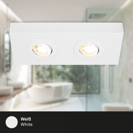 Briloner 3996026 - LED Reflektorska svjetiljka CTS 2xLED/4W/230V 2700/4000K bijela