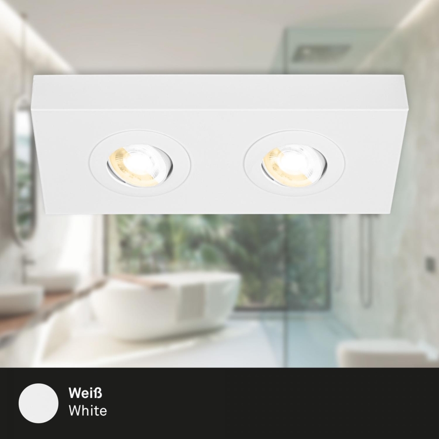 Briloner 3996026 - LED Reflektorska svjetiljka CTS 2xLED/4W/230V 2700/4000K bijela