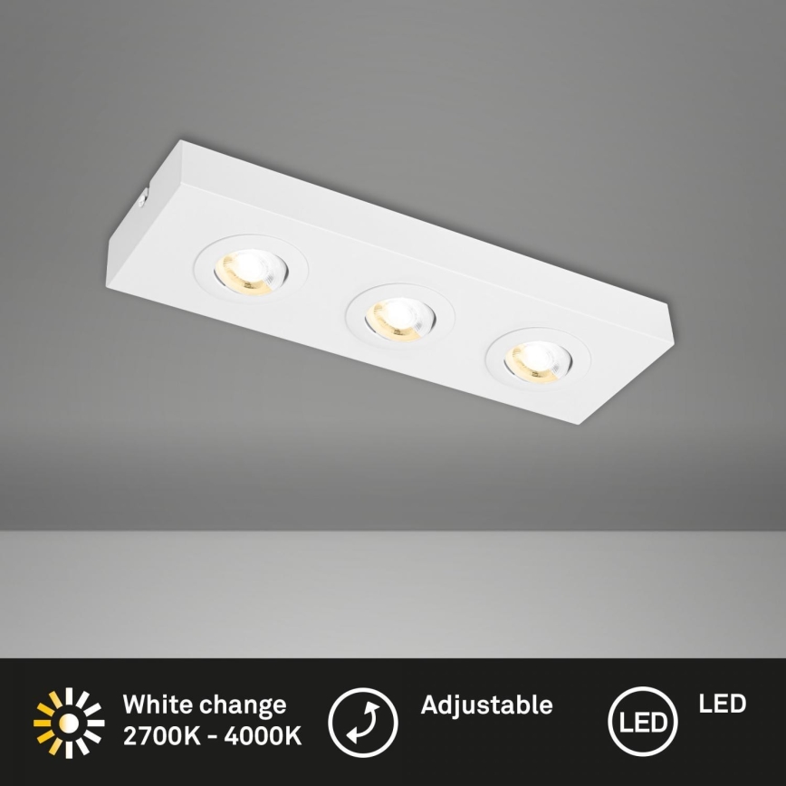 Briloner 3996036 - LED Reflektorska svjetiljka CTS 3xLED/4W/230V 2700/4000K bijela