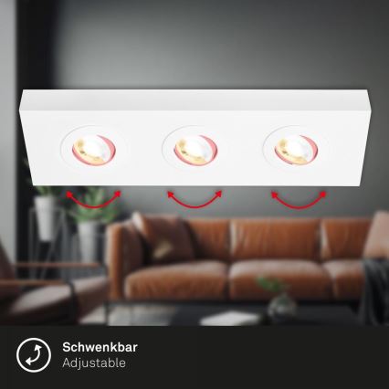 Briloner 3996036 - LED Reflektorska svjetiljka CTS 3xLED/4W/230V 2700/4000K bijela