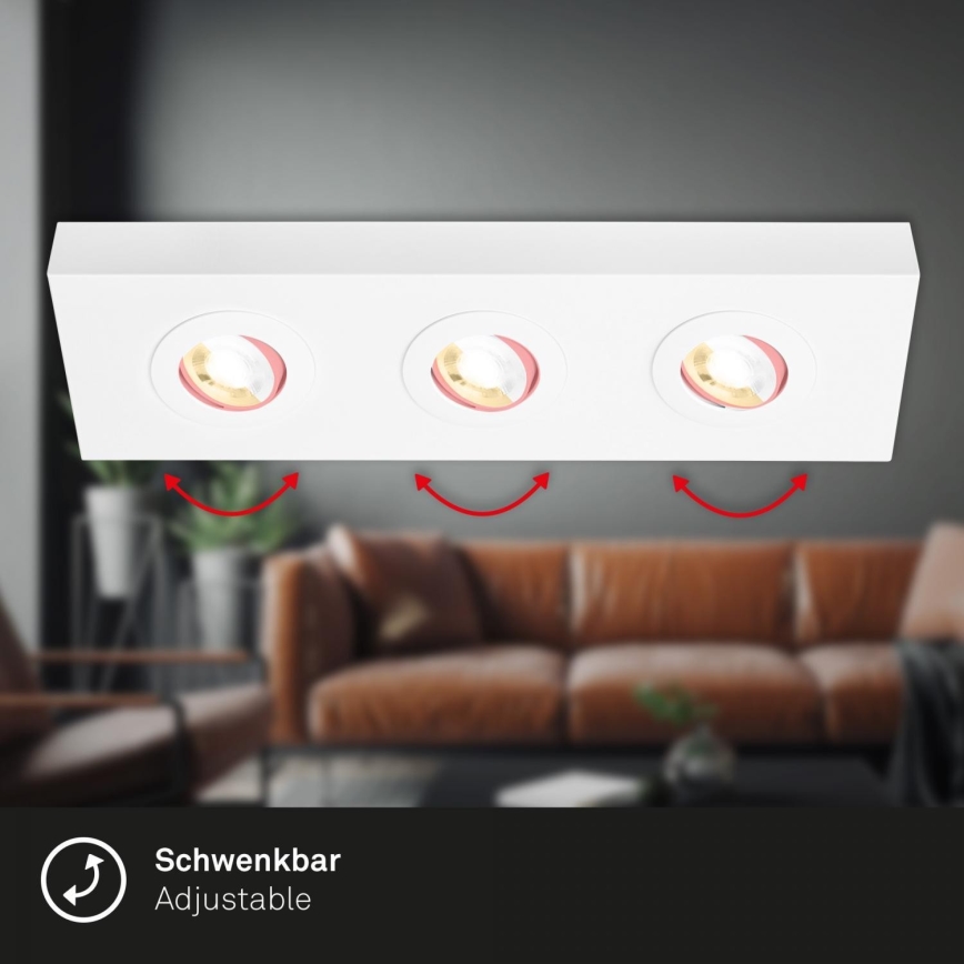 Briloner 3996036 - LED Reflektorska svjetiljka CTS 3xLED/4W/230V 2700/4000K bijela