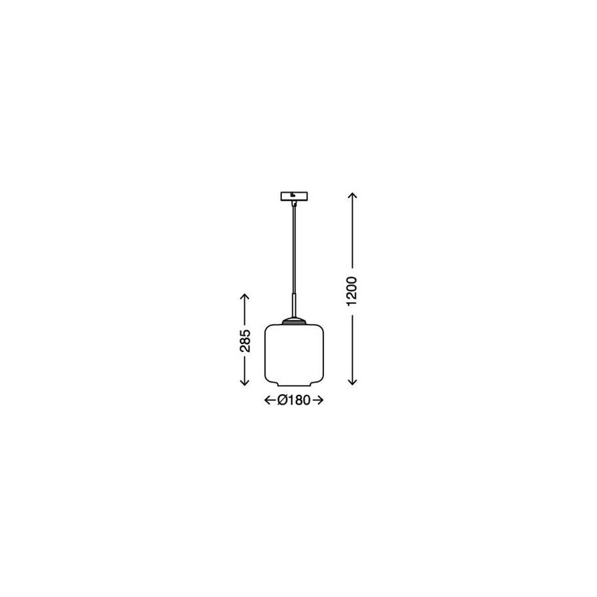 Briloner 4011-014 - Luster na sajli 1xE27/40W/230V