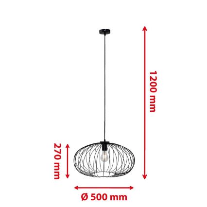 Briloner 4023-015 - Luster na sajli KAGO 1xE27/60W/230V