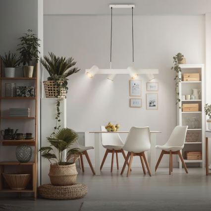 Briloner 4058044 - Luster na sajli ERA 4xGU10/10W/230V krem