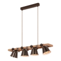 Briloner 4406-044 - Luster na sajli TALE 4xE27/40W/230V smeđa