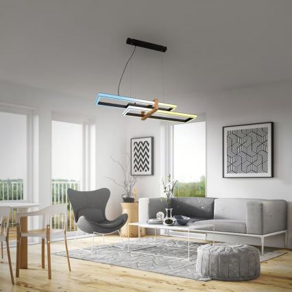 Briloner 4768015 - LED luster na sajli s mogućnošću prigušivanja, LED/44W/230V, 2700-6500K, 100 cm + daljinski upravljač