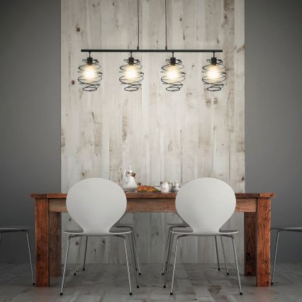 Briloner 4871-045 - Luster na sajli 4xE27/60W/230V